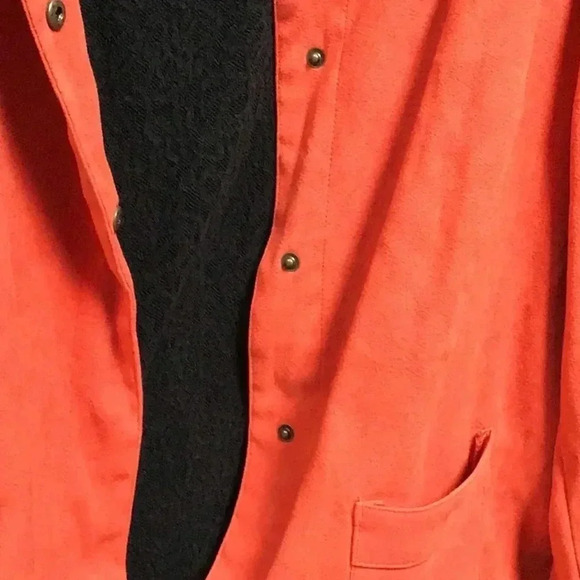 Rust Velour Blazer-Large - Picture 4 of 7